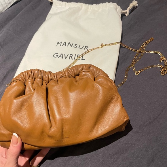 MANSUR GAVRIEL Brown Cloud Clutch - Picture 7 of 8